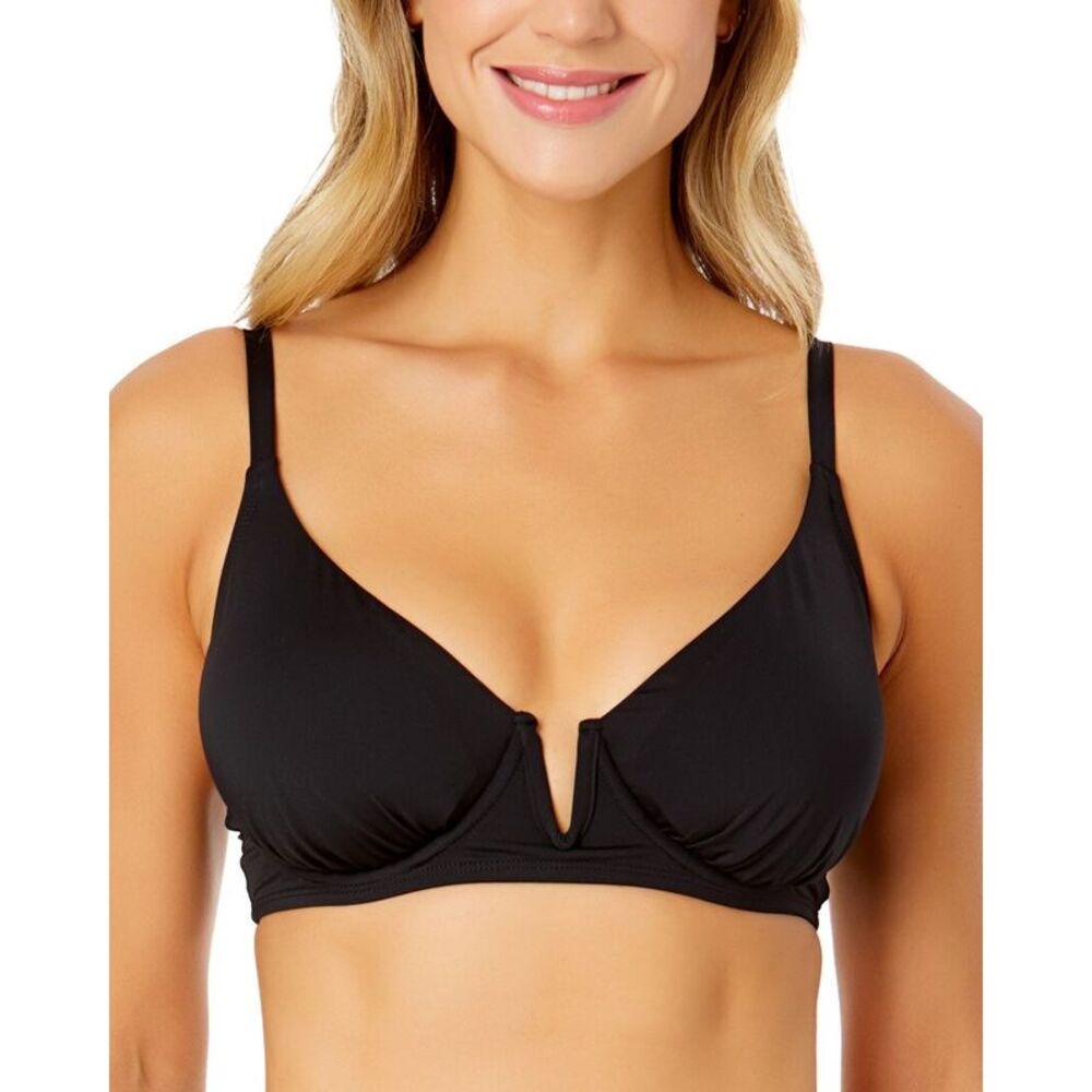 Anne Cole Womens  V Wire Elongated Underwire Top
